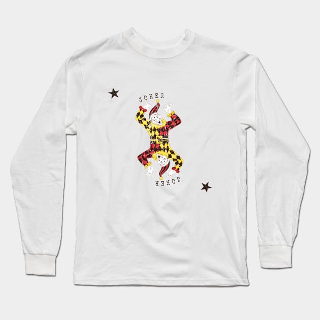 Joker Long Sleeve T-Shirt by From Rags to Vintage Teeshirts